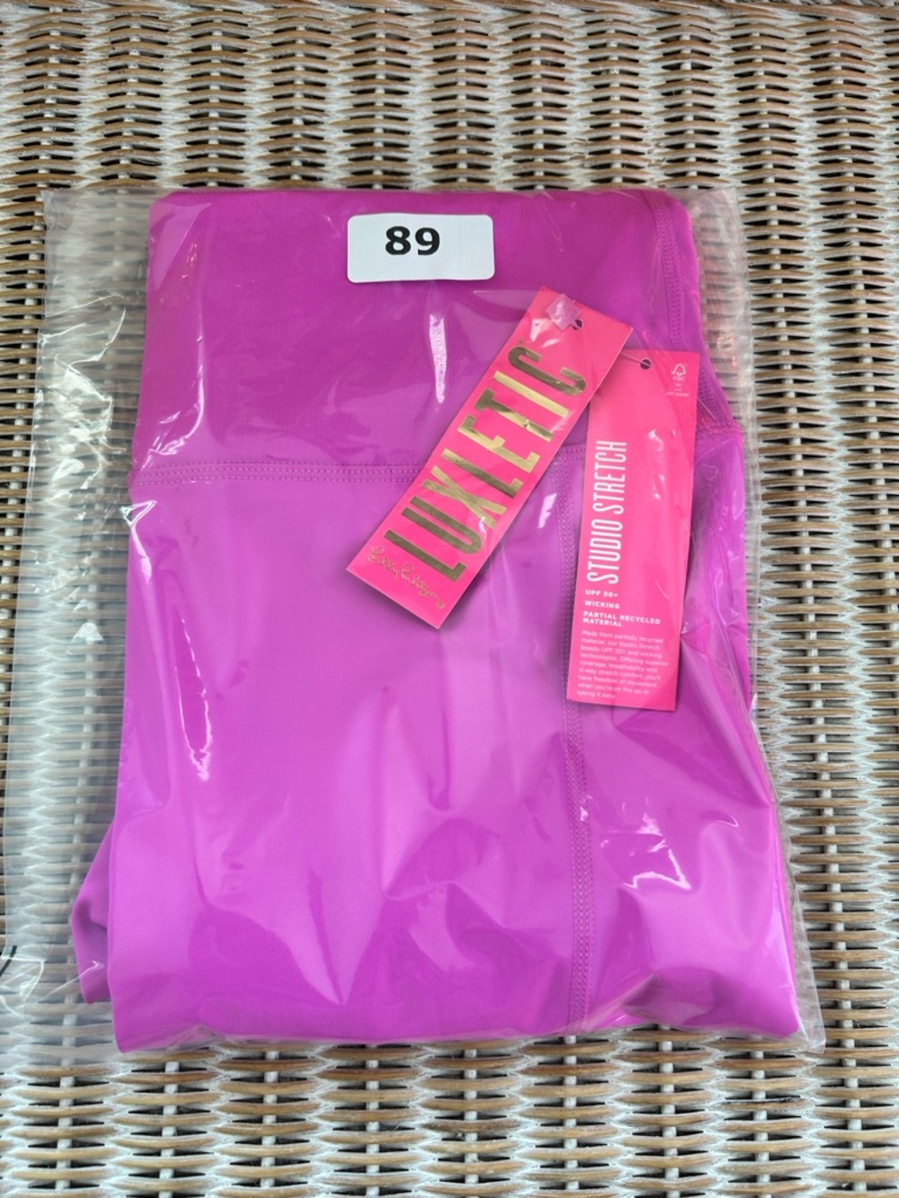 Lilly Pulitzer Luxletic Weekender High Rise Leggings Pink NWT Size L #89 - Picture 12 of 13